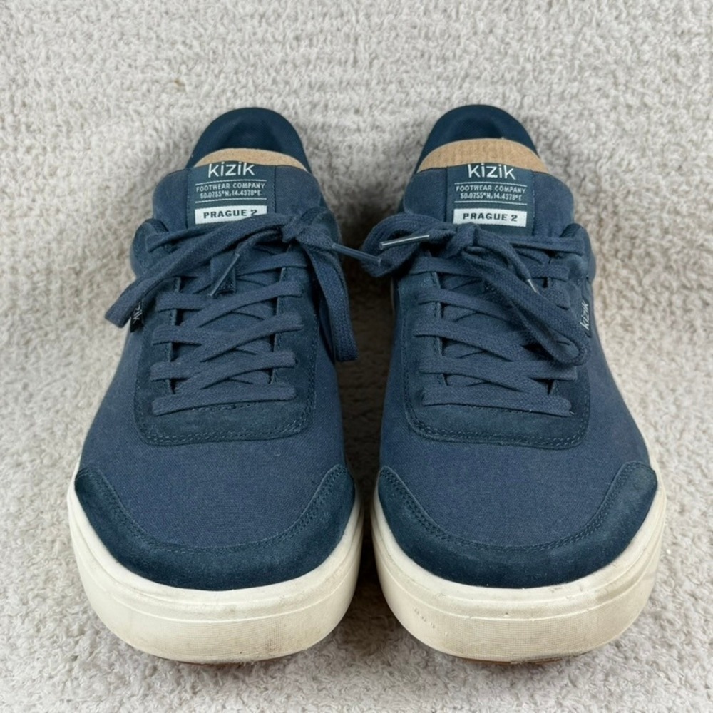 Kizik Prague 2 Mens Navy Blue Hands Free Slip On Sneakers MPRA2506-1D Size 10.5